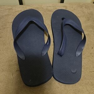 Navy Blue Flip Flops